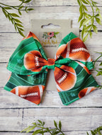 Football Hair Bow, Headband, or Ornament