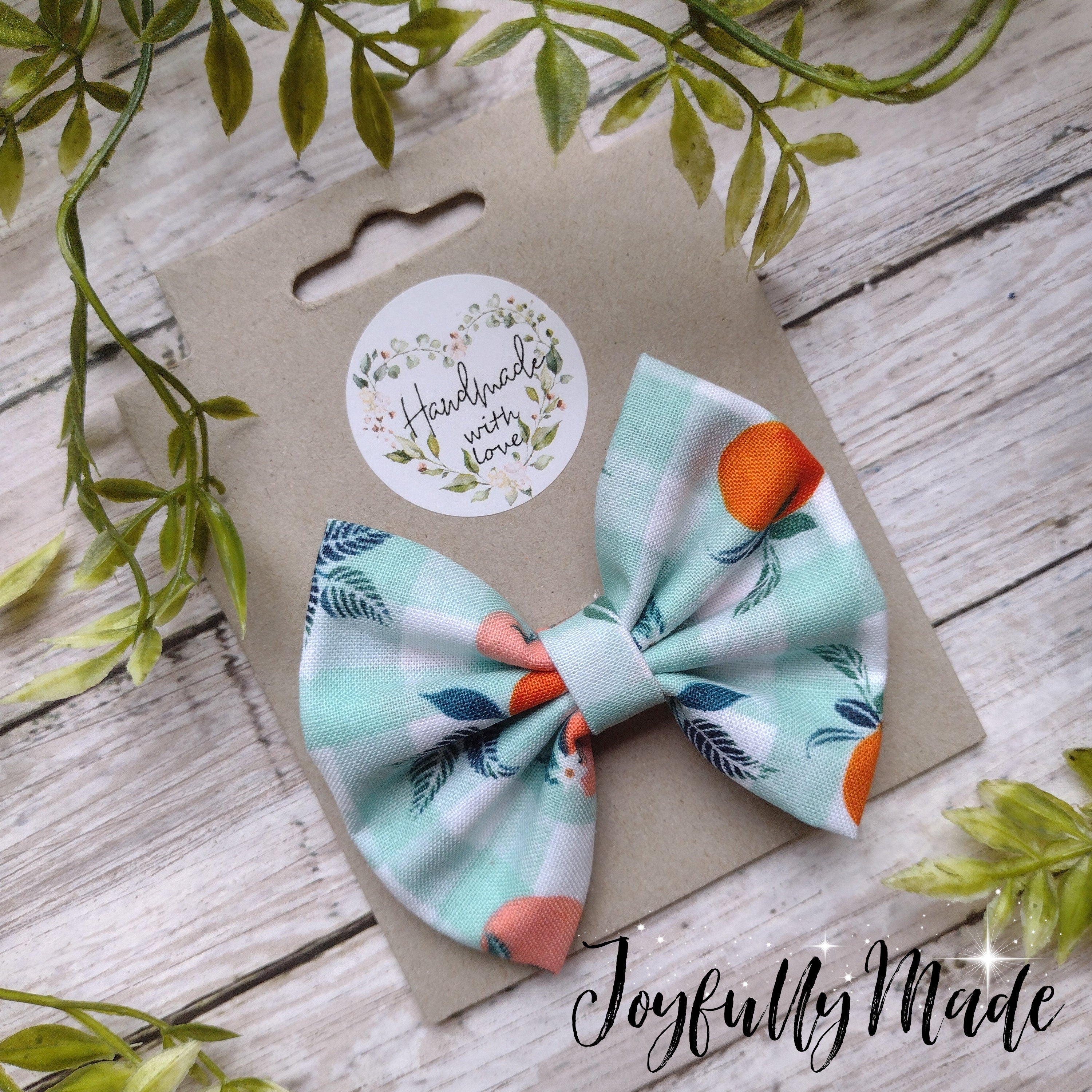 Georgia Peach Hair Bow or Headband