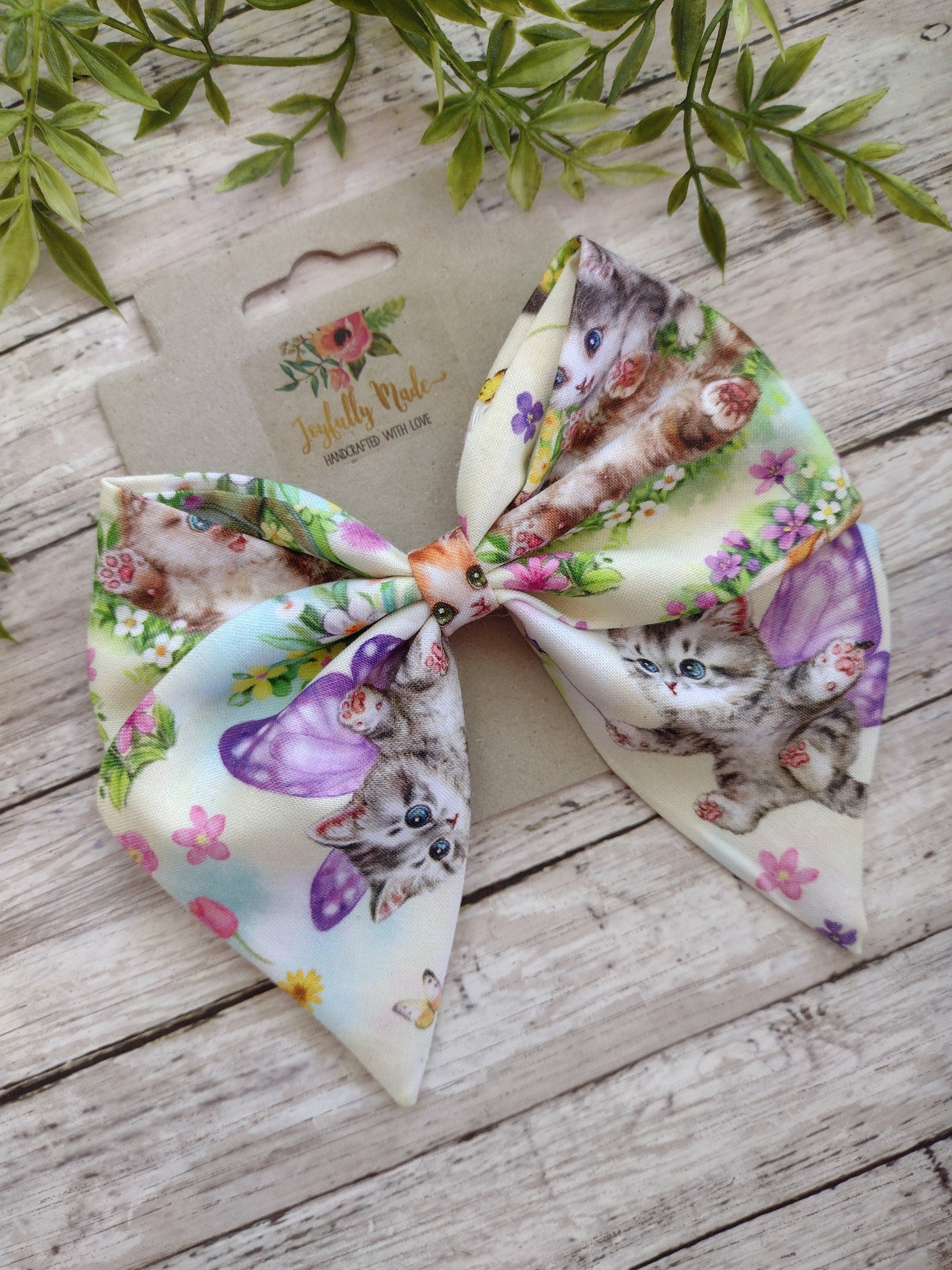 Kitten Hair Bow, Headband, or Ornament