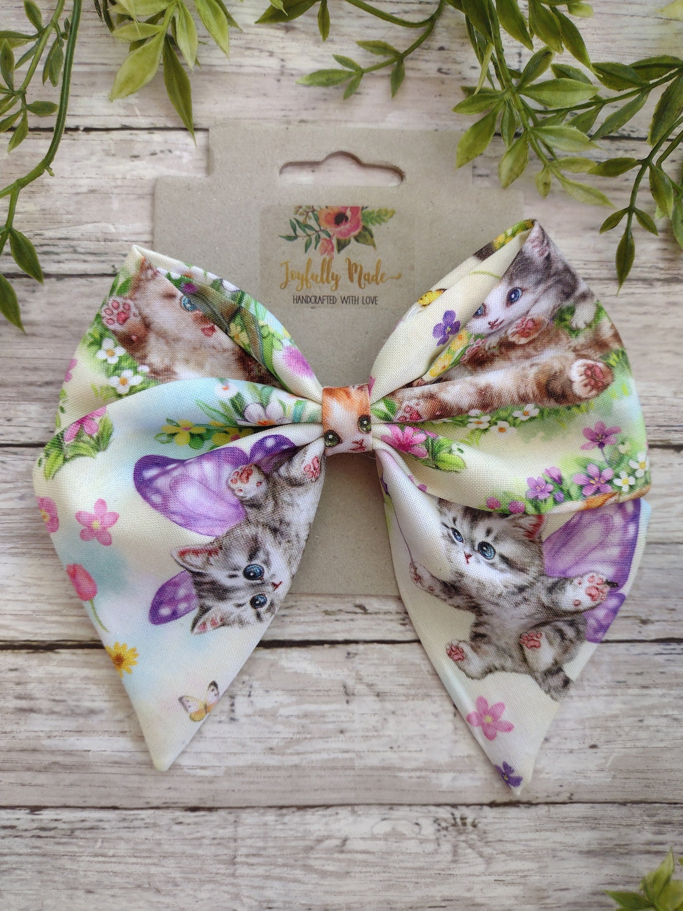 Kitten Hair Bow, Headband, or Ornament