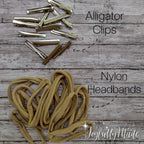 Woodland Animal Hair Bow, Headband, and Ornament