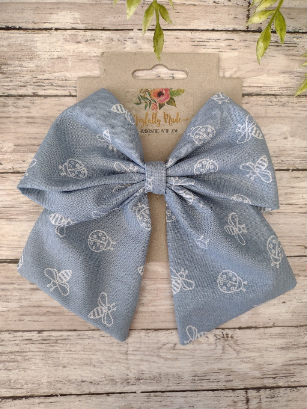 Bee & Ladybug Hair Bow, Headband, or Ornament