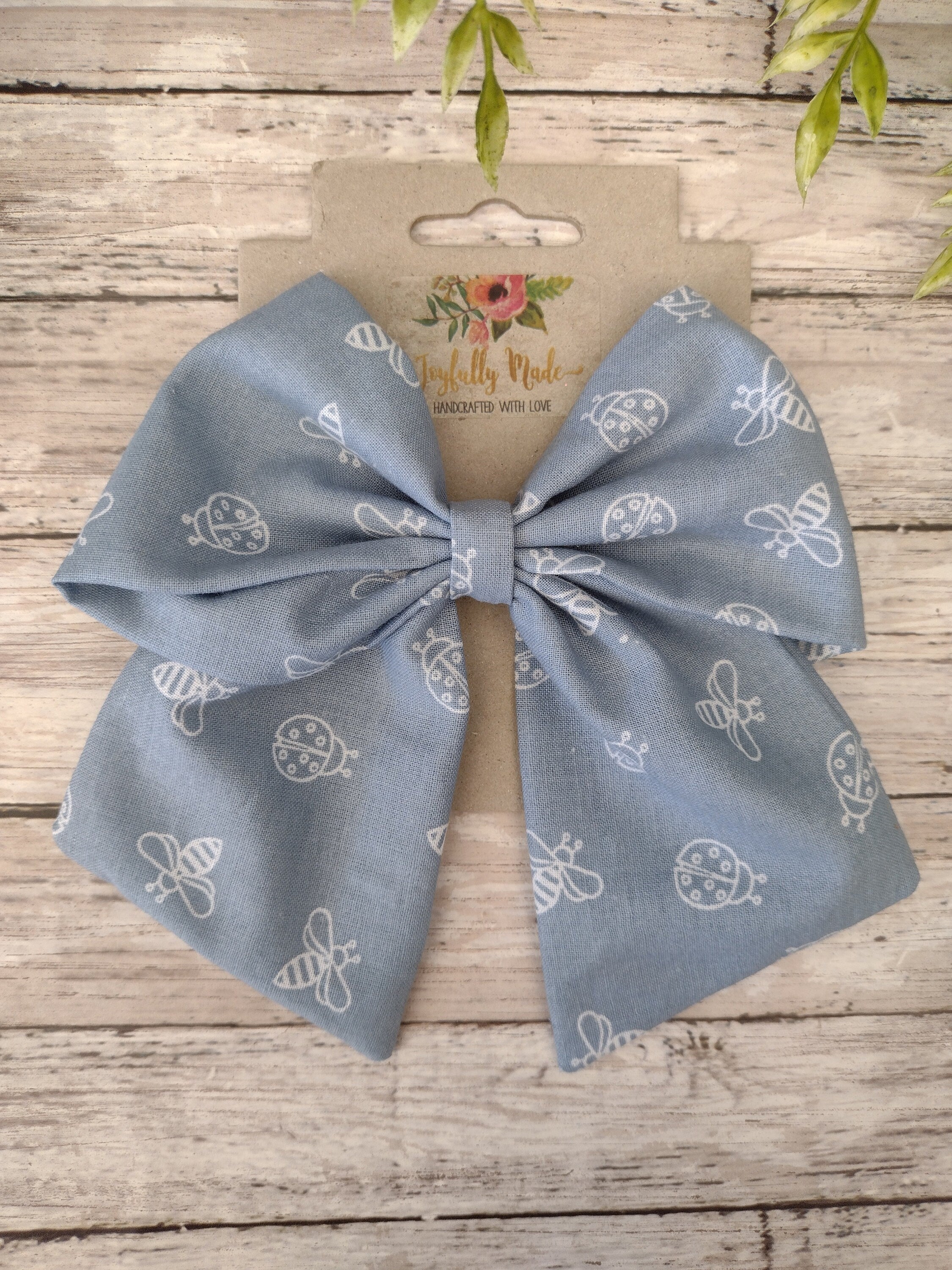 Bee & Ladybug Hair Bow, Headband, or Ornament