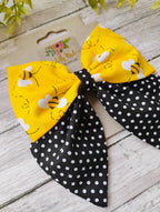 Black and Yellow Bee Hair Bow or Headband