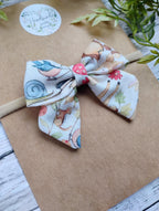 Woodland Animal Baby Hair Bow or Infant Headband