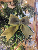 Handmade Felt Bow Christmas Ornament, Eco-Friendly Decor