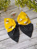 Black and Yellow Bee Hair Bow or Headband