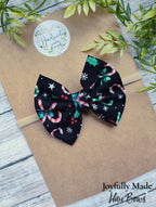 Candy Cane Hair Bow or Headband