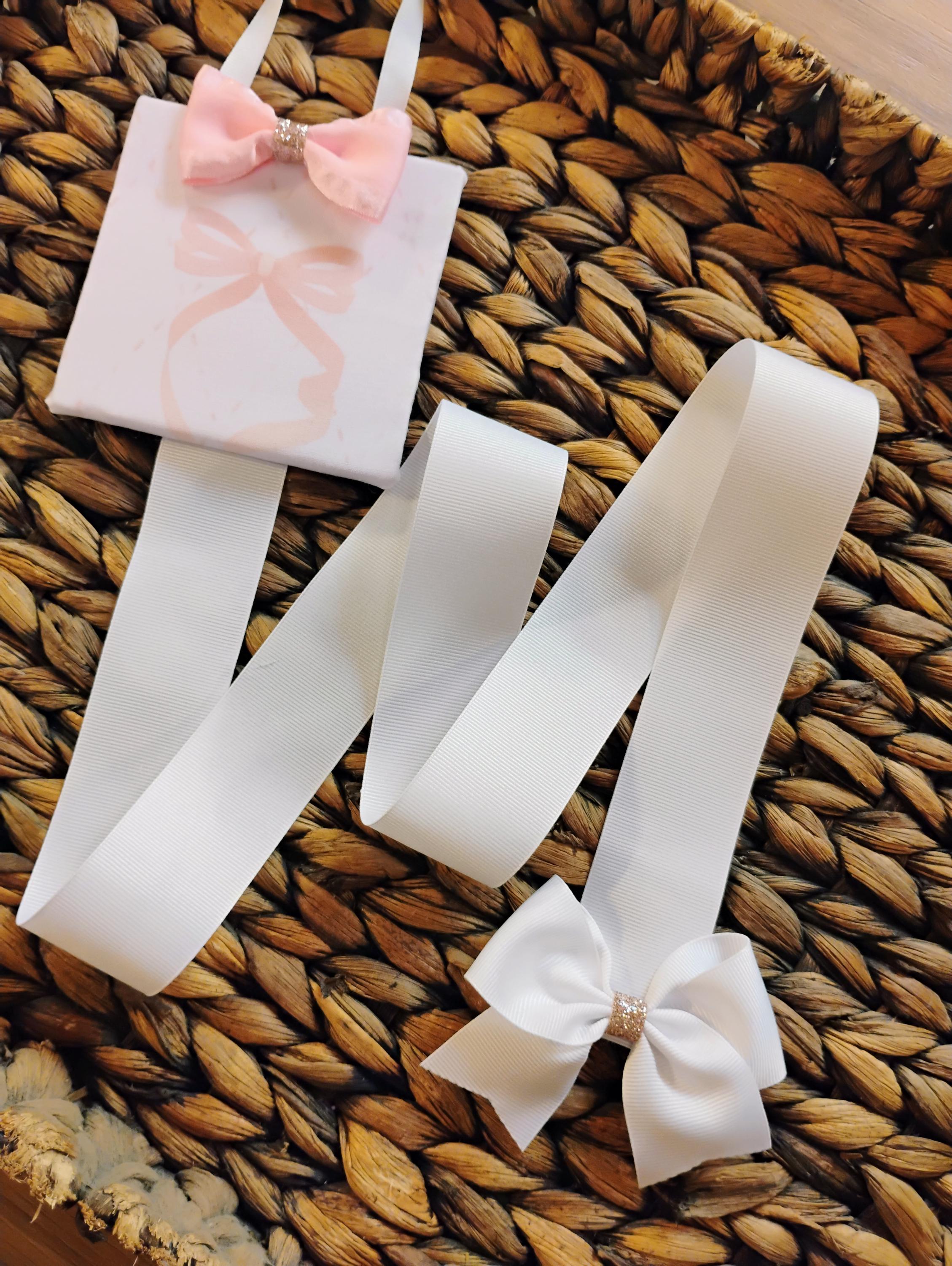 Pink Bow Hair Bow Holder: Handmade Organizer