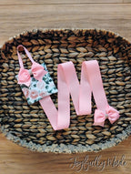 Pink Rose Hair Bow Holder: Floral Organizer