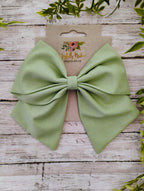 Light Sage Green Hair Bow, Headband, and Ornament