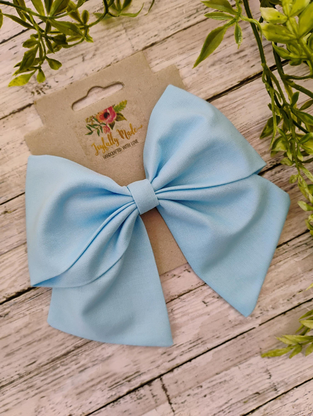 Powder Blue Hair Bow, Headband, or Ornament