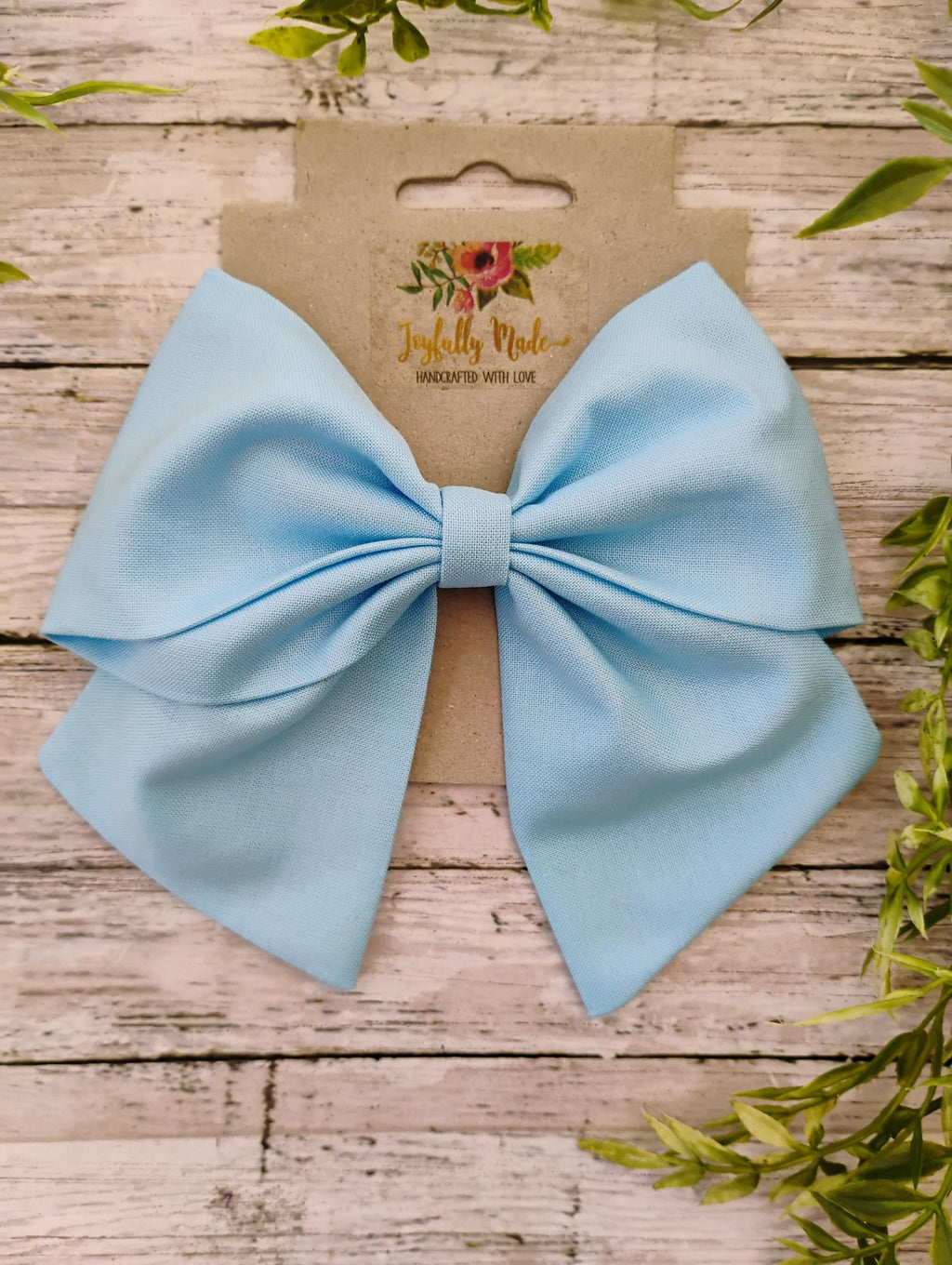 Powder Blue Hair Bow, Headband, or Ornament