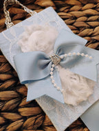 Cinderella Hair Bow Holder: Shabby Chic Organizer with Pearls