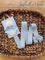 Cinderella Hair Bow Holder: Shabby Chic Organizer with Pearls