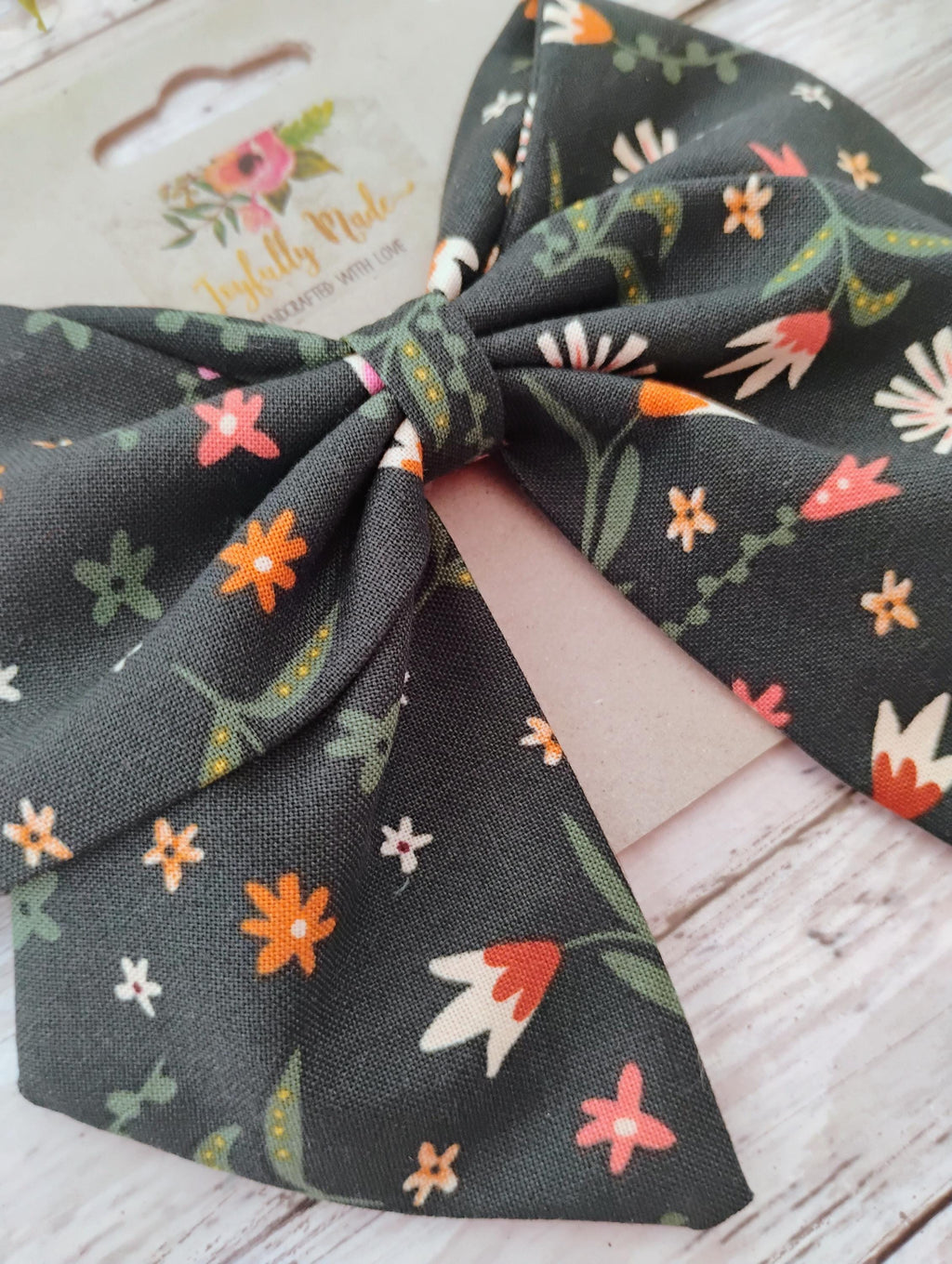 Green Wildflower Hair Bow, Headband, or Ornament