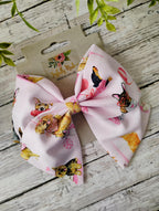 Valentine's Dog Hair Bow: Puppy Love Cotton Sailor Bow