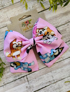 Pink Dog Sailor Bow, Headband, or Ornament