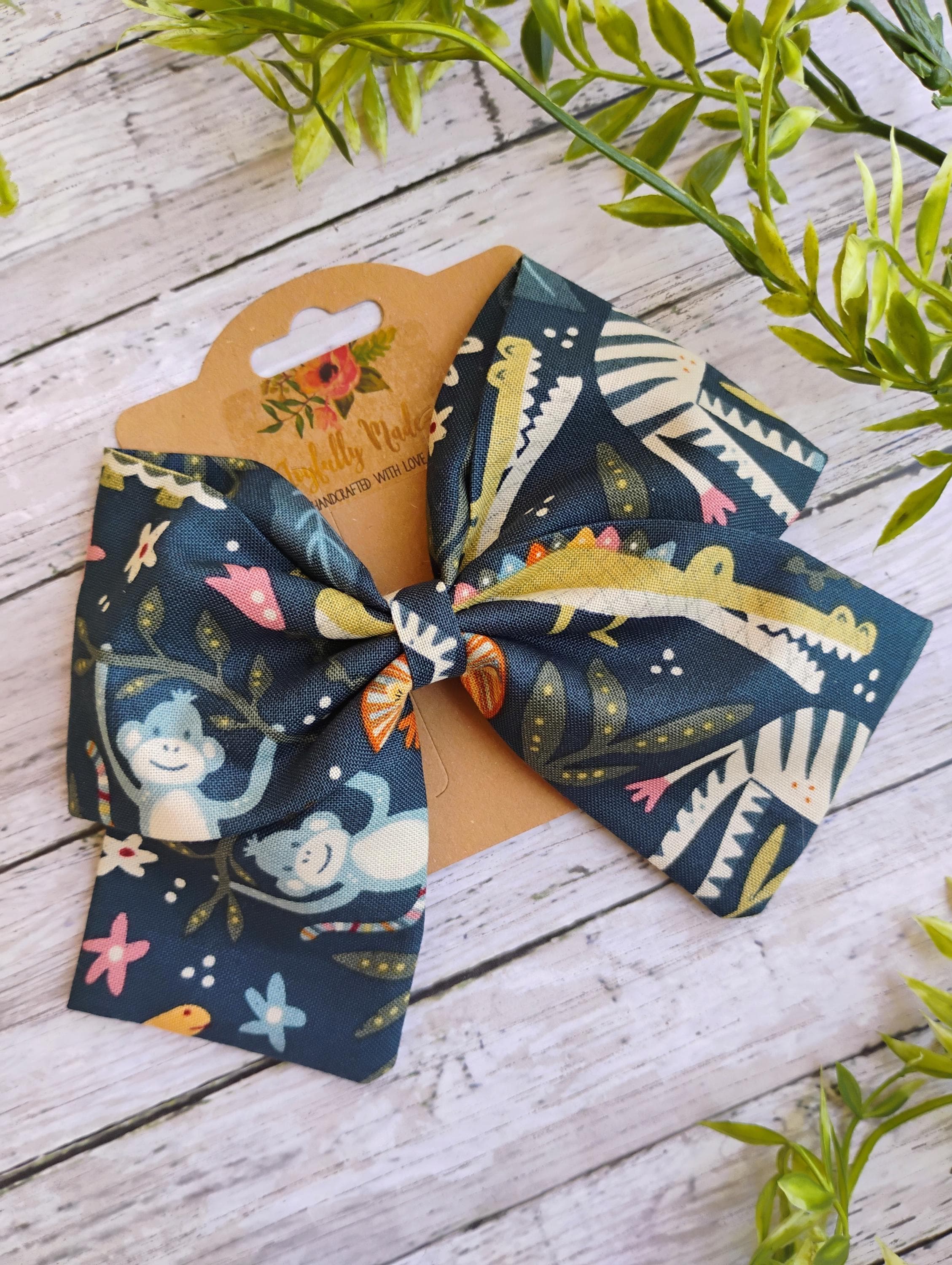 Zoo Animal Hair Bow, Headband, or Ornament