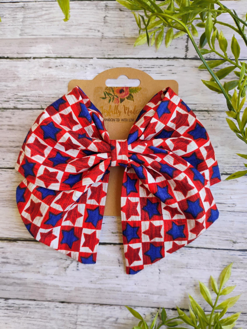 USA Hair Bow: Patriotic Fourth of July Ornament