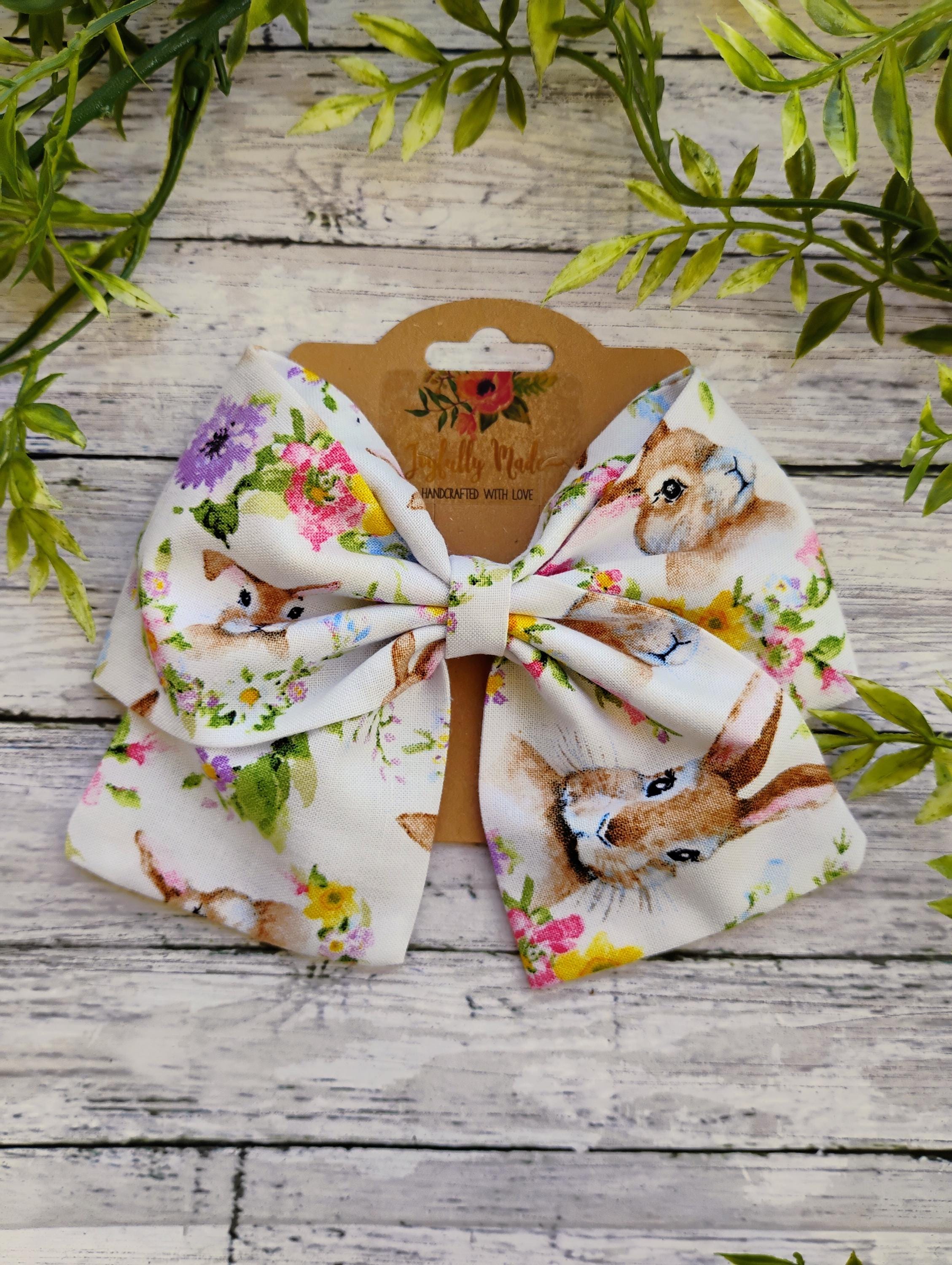 Easter Bunny Hair Bow, Headband, or Ornament