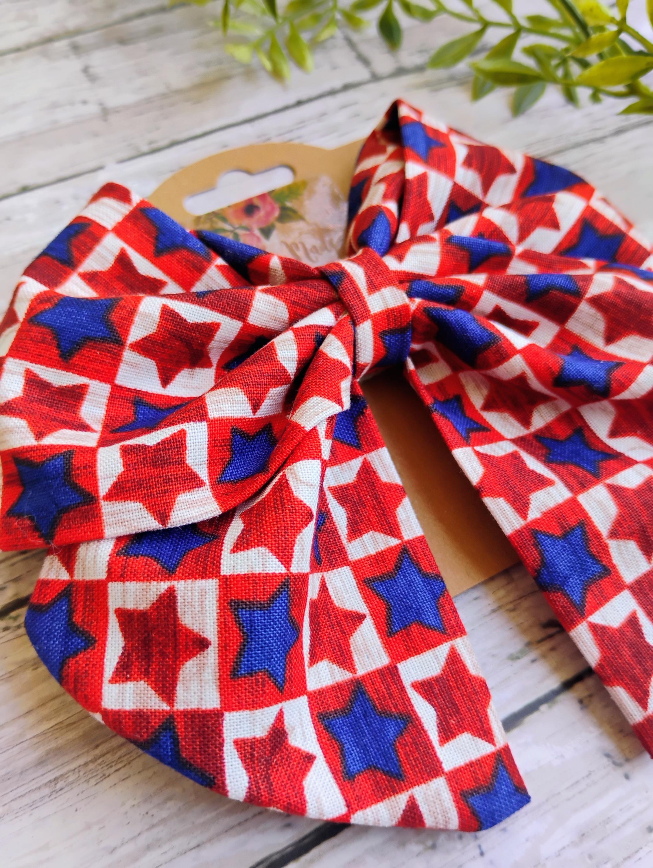 USA Hair Bow: Patriotic Fourth of July Ornament
