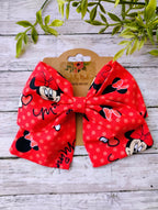 Red Minnie Mouse Hair Bow, Headband, or Ornament
