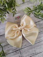 Pale Yellow Hair Bow, Headband, or Ornament