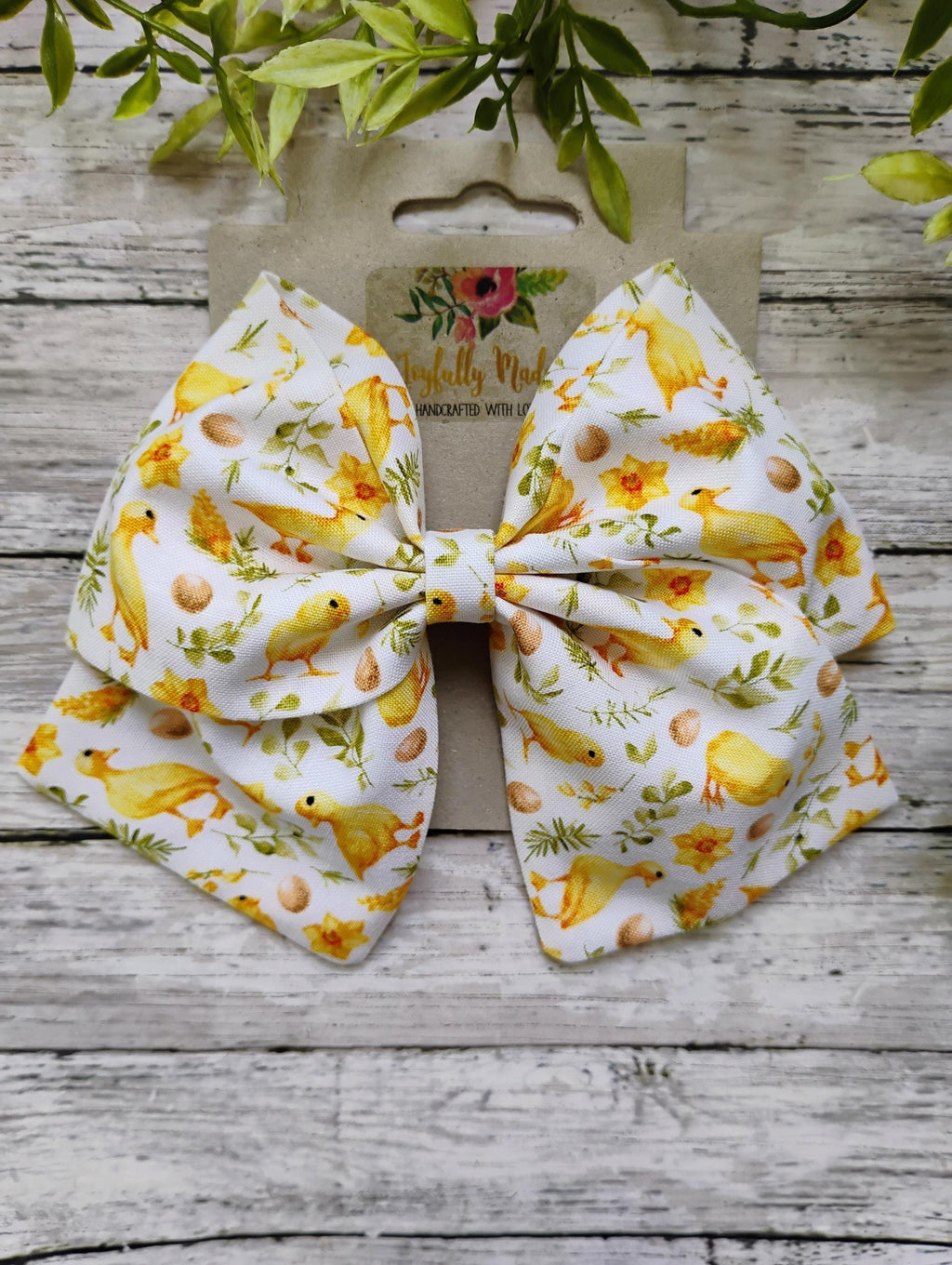 Chick and Duckling Hair Bow, Headband, or Ornament