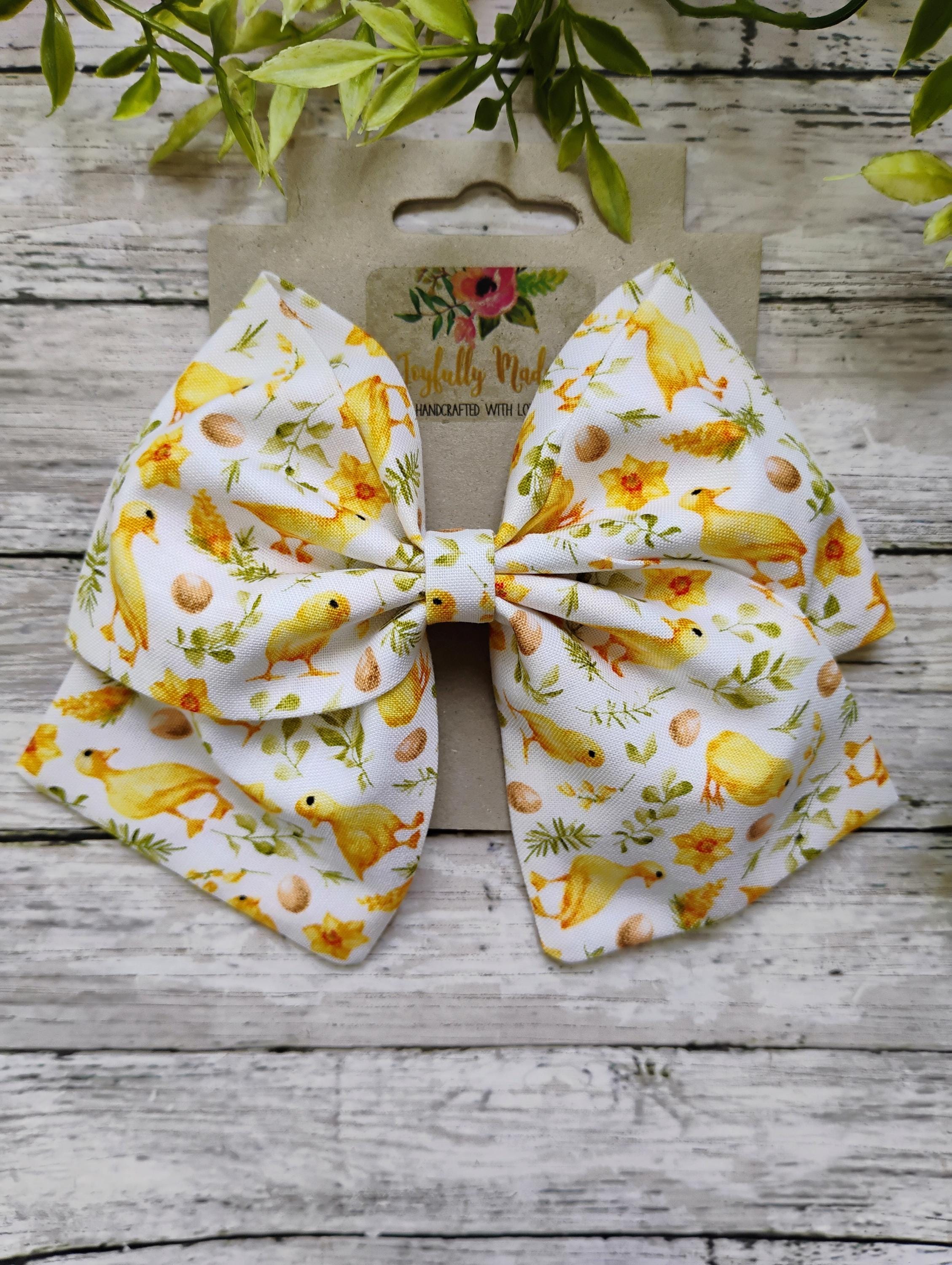 Chick and Duckling Hair Bow, Headband, or Ornament