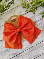 Fall Orange Hair Bow, Headband, or Ornament