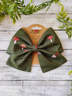 Mushroom Hair Bow, Headband, or Ornament