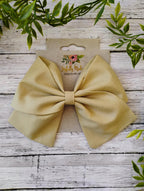 Tan Cotton Hair Bow, Headband, or Ornament