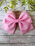 Pink Cotton Hair Bow, Headband, or Ornament