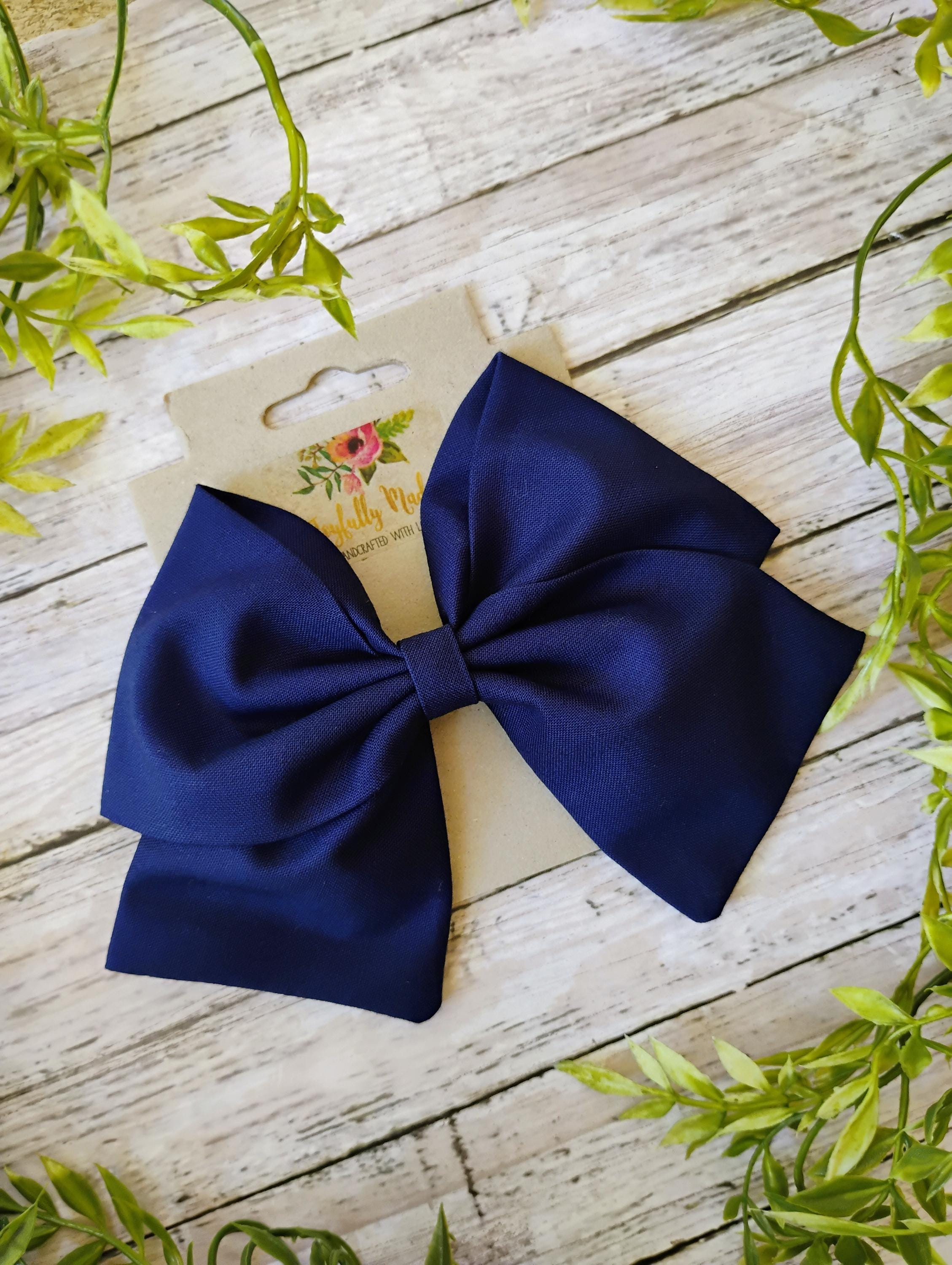 Navy Blue Hair Bow, Headband, or Ornament