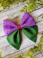 Ariel Inspired Sparkle Hair Bow or Headband