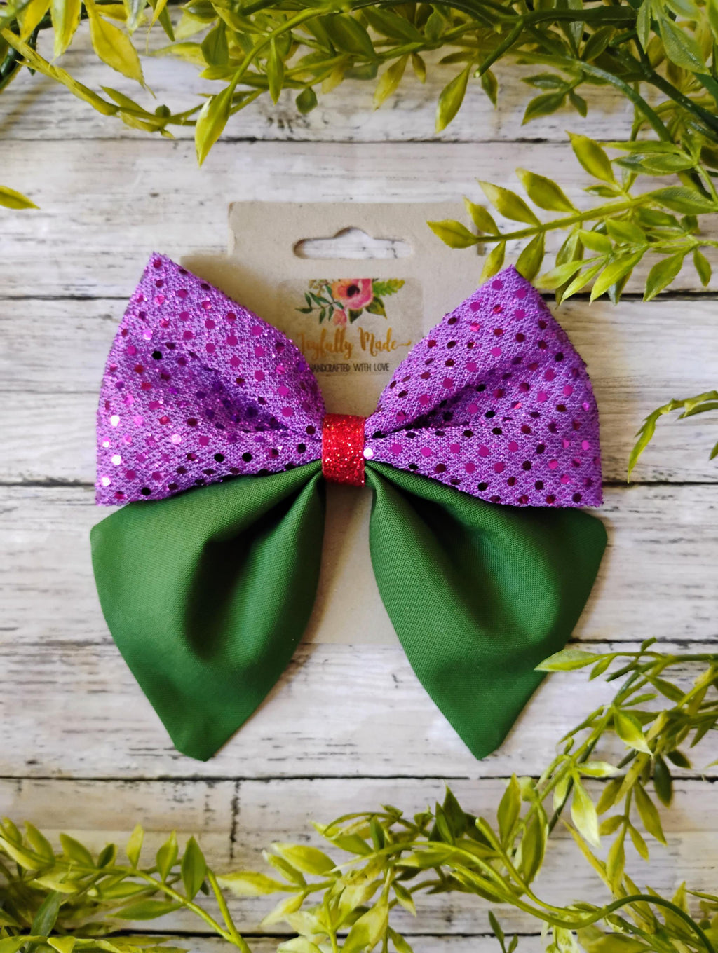 Ariel Inspired Sparkle Hair Bow or Headband