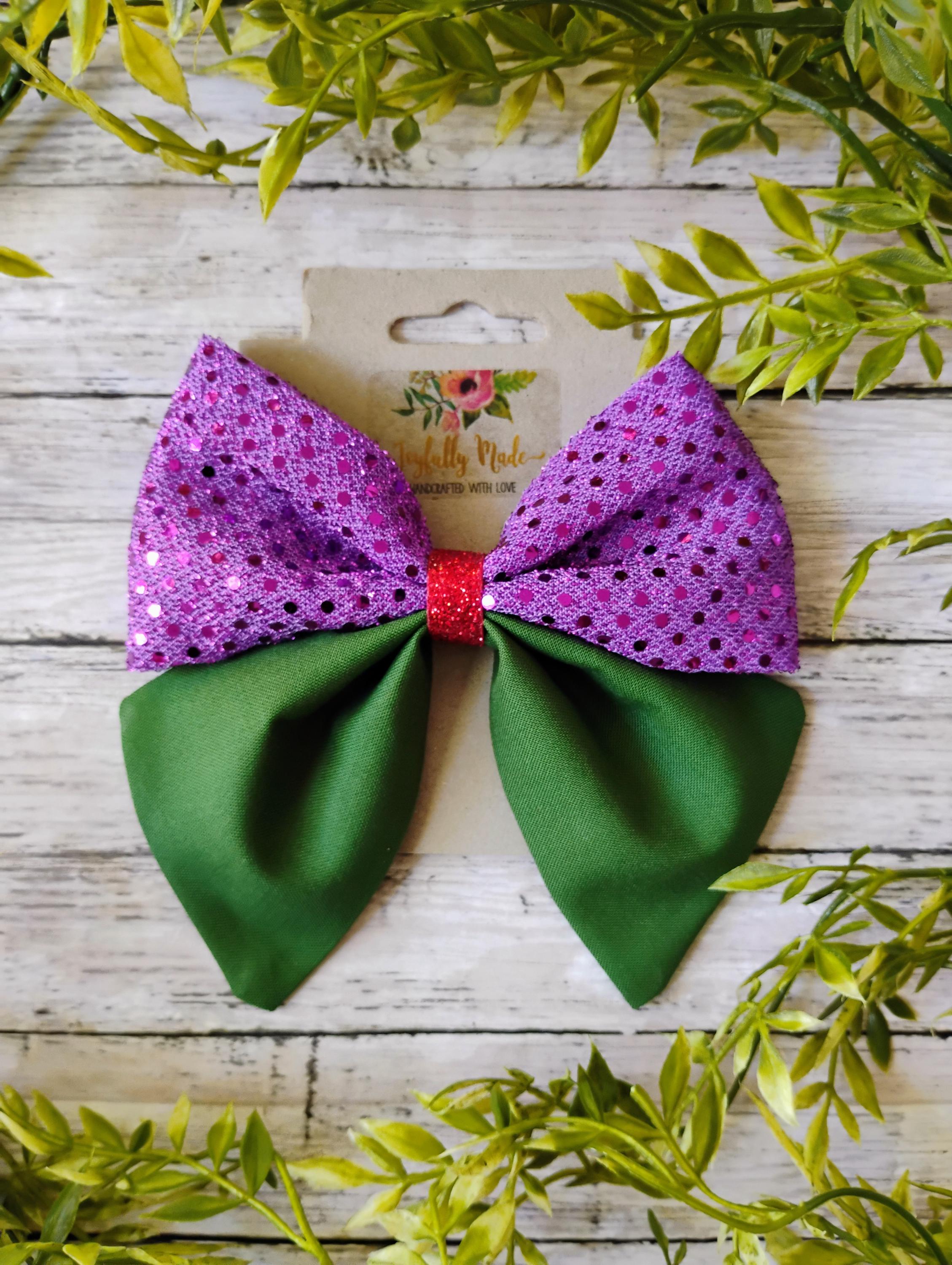Ariel Inspired Sparkle Hair Bow or Headband