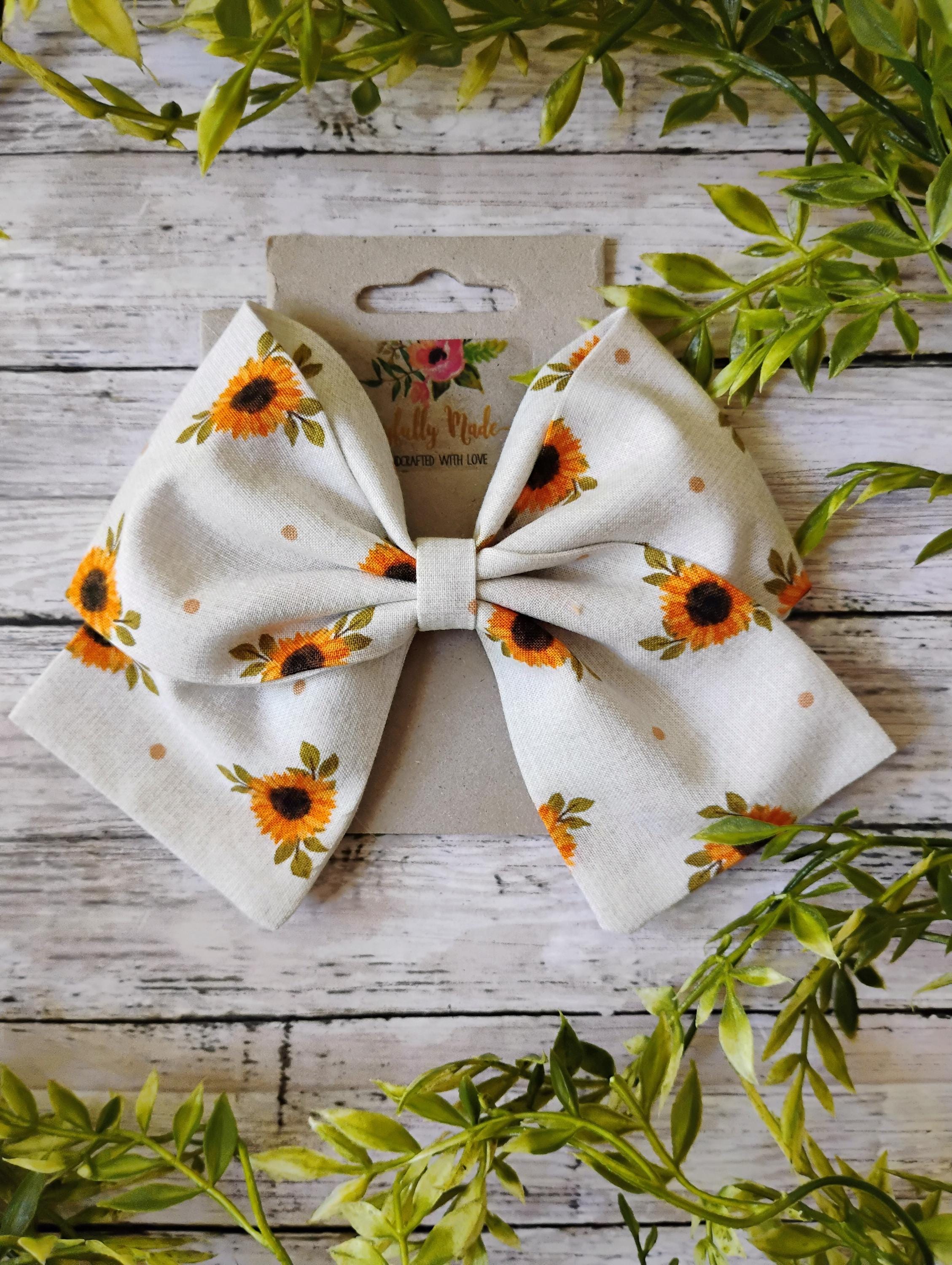 Sunflower Hair Bow, Headband, or Ornament