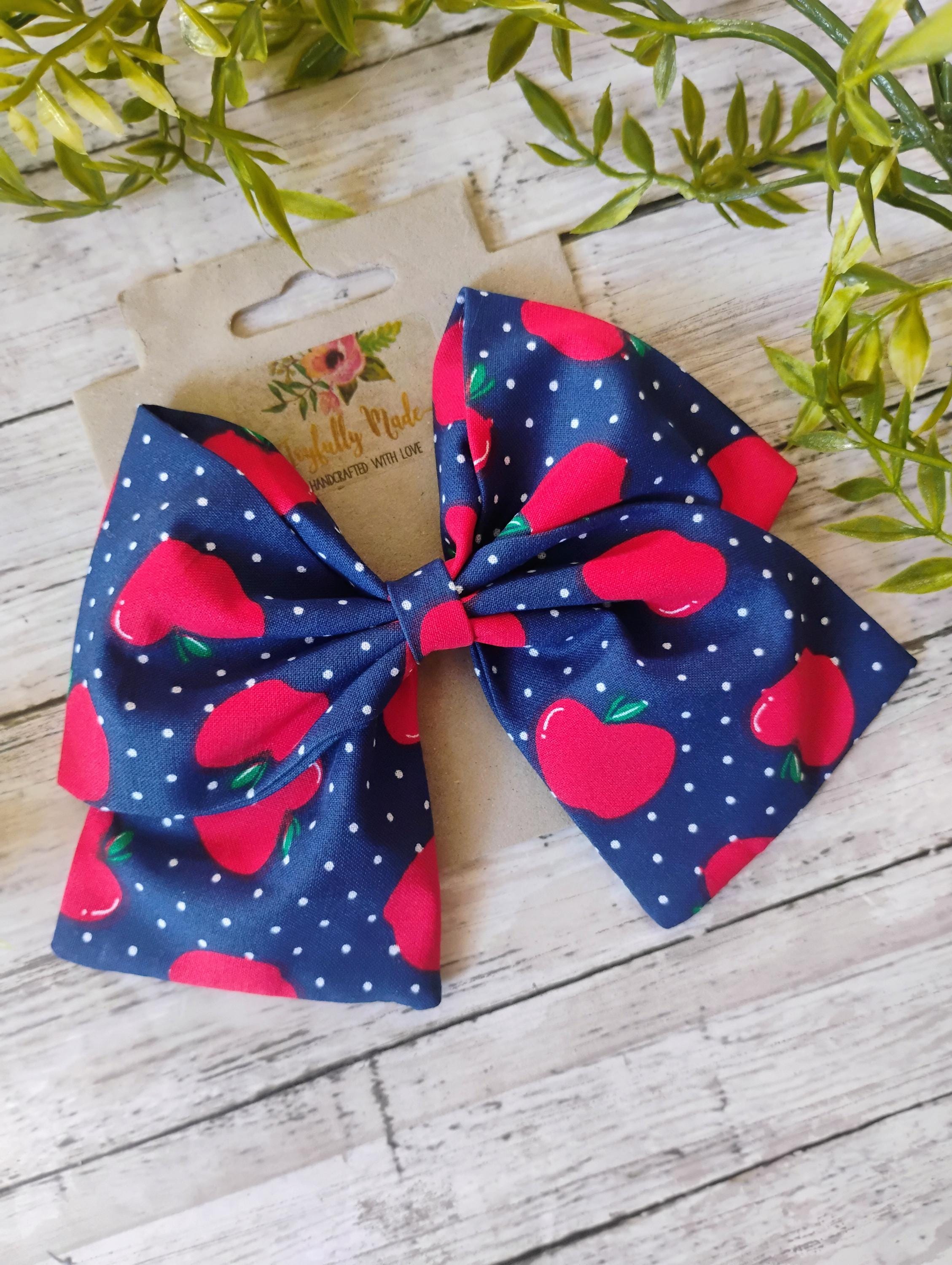 Apple Hair Bow, Headband, or Ornament