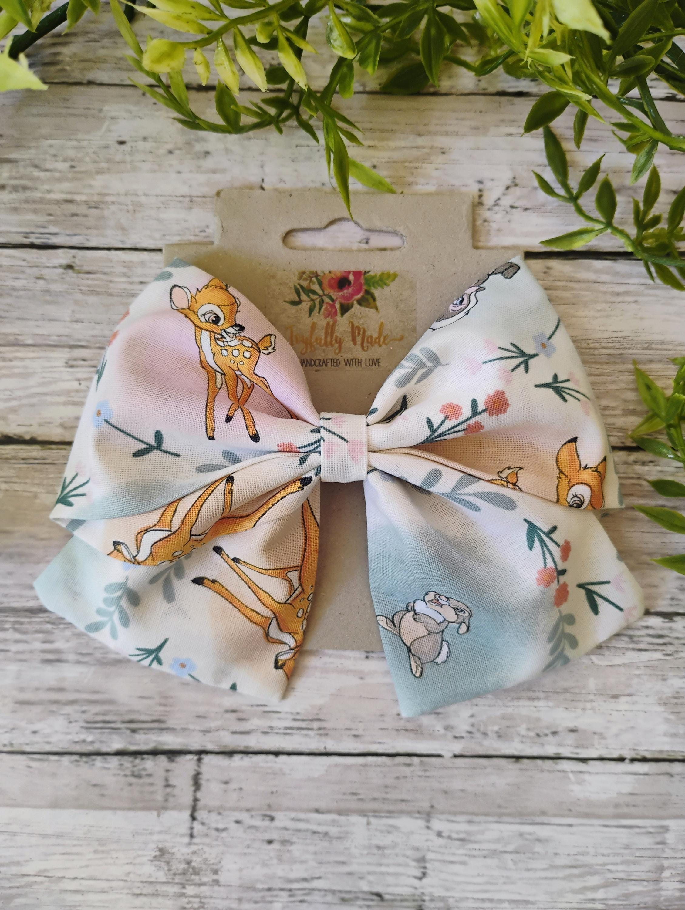 Pastel Bambi Hair Bow, Headband or Ornament