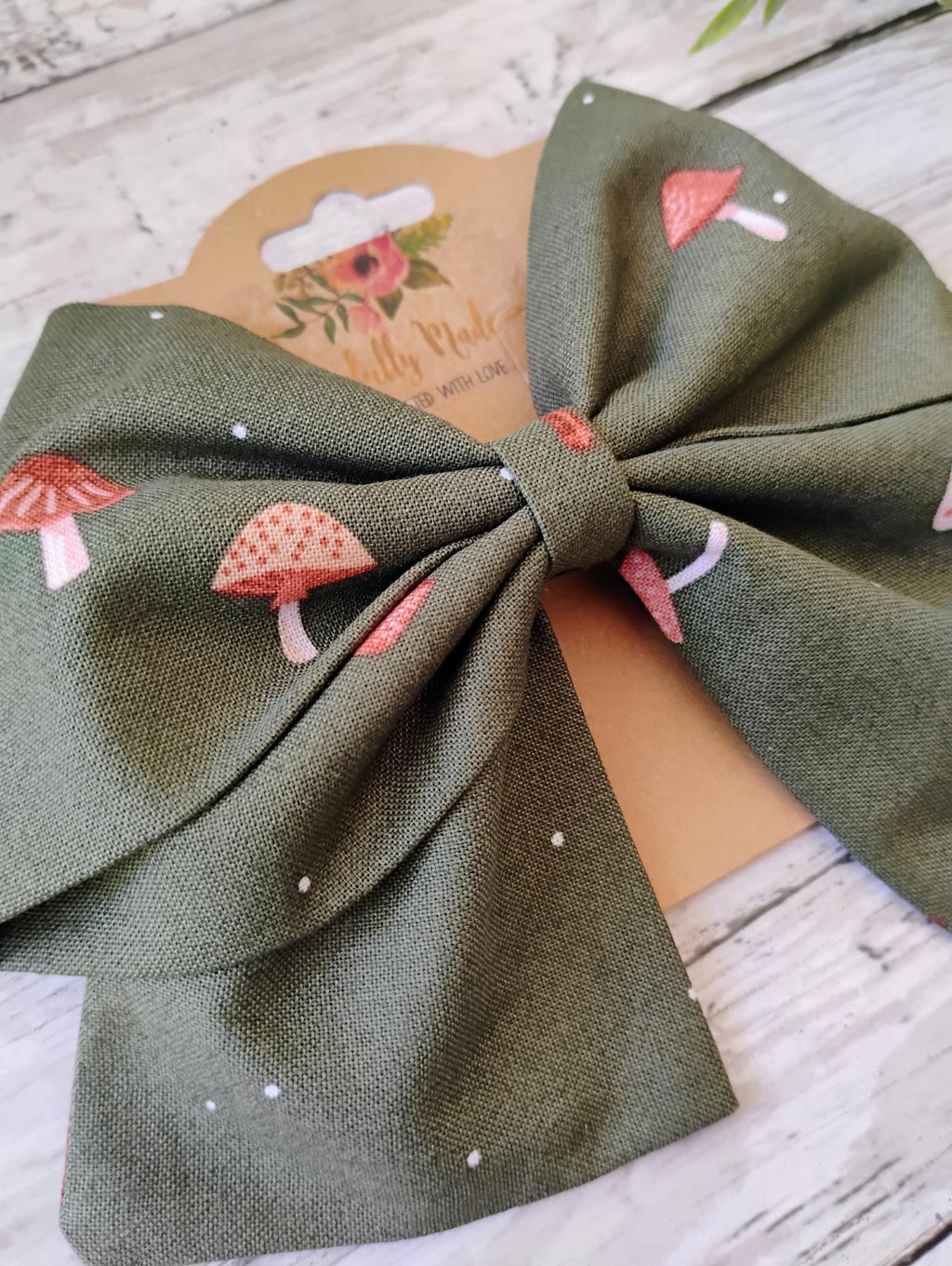Mushroom Hair Bow, Headband, or Ornament