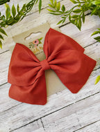 Burnt Orange Hair Bow, Headband, or Ornament