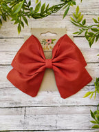 Burnt Orange Hair Bow, Headband, or Ornament