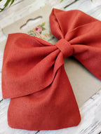 Burnt Orange Hair Bow, Headband, or Ornament