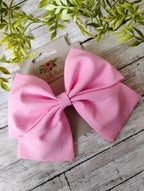 Pink Cotton Hair Bow, Headband, or Ornament