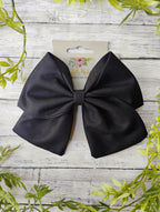 Black Cotton Hair Bow, Headband, or Ornament