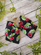Cherry Hair Bow, Headband, or Ornament