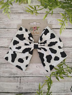 Cow Print Hair Bow, Headband, or Ornament