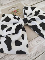 Cow Print Hair Bow, Headband, or Ornament